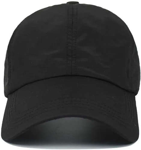Vista 3 de Koreshion Gorra de béisbol ajustable para mujer, diseño de moño desordenado, de secado rápido