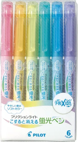 Vista 5 de Pilot SFL-60SL-6C Resaltador Frixion Light, juego de 6