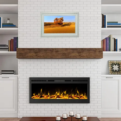 Vista 2 de Soulaca 22" webOS Smart Mirror TV con decoración de marco blanco Galería inteligente