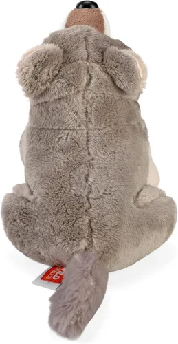 Vista 4 de Wild Republic Wild Calls Wolf, auténtico sonido de animal, animal de peluche, 8 pulgadas, regalo para niños, juguete de peluche, botellas de agua