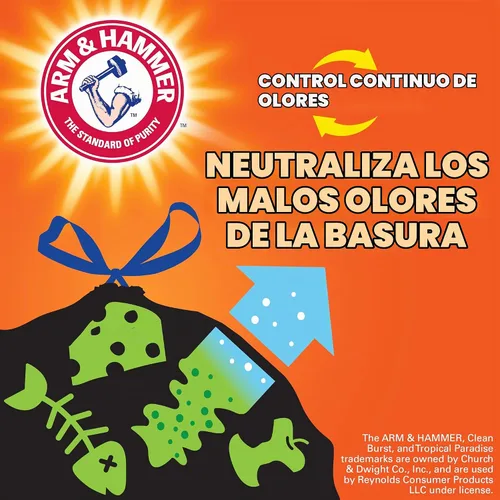 Vista 5 de Hefty Bolsas de basura ultra fuertes de 30 galones, bolsas de basura grandes de 30 galones, multiusos, cierre de cordón resistente a roturas