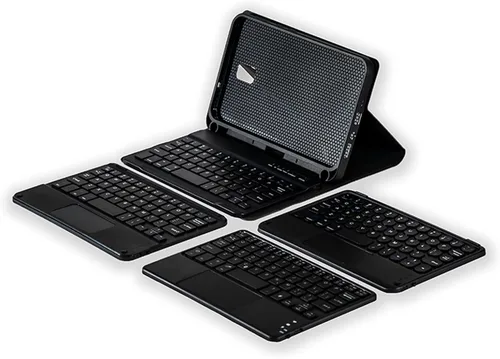 Vista 8 de Funda inalámbrica con teclado Bluetooth para Samsung Galaxy Tab Active 3/Active 5 (SM-X300/X306B/T570/T575N) con soporte para bolígrafo integrado