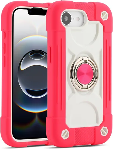 Vista 138 de MARKILL Funda compatible con iPhone 14 Pro de 6.1 pulgadas con soporte de anillo integrado, protección contra caídas de grado militar, carcasa Palta