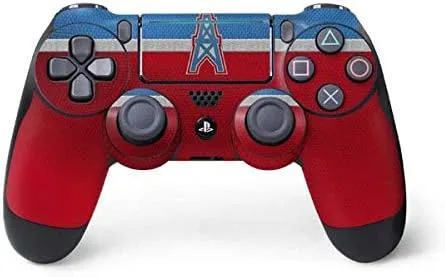 Vista 3 de NFL Houston Texans Skin para mando de PS4 Pro/Slim – Houston Texans blanco y negro