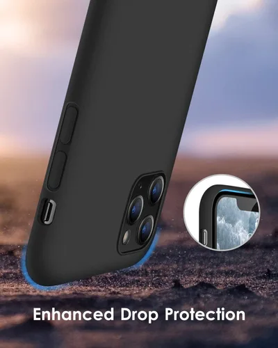 Vista 3 de DTTO Funda compatible con iPhone 11 Pro, serie Romance, funda de silicona cubierta completa [protección mejorada de cámara y pantalla] con cojín
