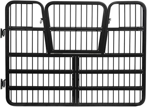 Vista 12 de EASY-UP Titan Horse - Puertas para caballo, construcción de acero resistente, acabado resistente al óxido, ideal para granero, granja y uso Armadura