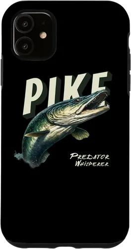 Vista 8 de iPhone 16 Northern Pike Whisperer Fishing Enthusiasts Angler Fishermen Case