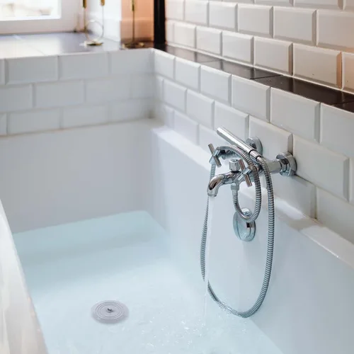 Vista 7 de Vaincre 2 piezas de tapón de drenaje de bañera - 5" de silicona para cocina y baño, tapón de agua para cabello y ducha, tapón de drenaje de bañera