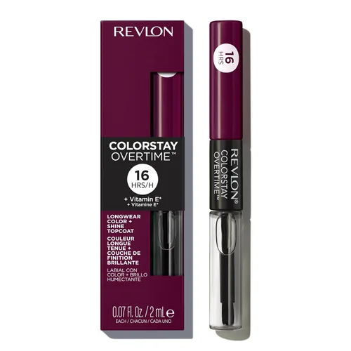 Vista 14 de Revlon Lápiz labial líquido con brillo de labios transparente, colorStay Overtime Lipcolor, relleno de calcetines para mujeres, 005 Infinite 005