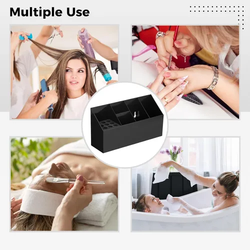 Vista 5 de Caja de almacenamiento grande para tijeras, soporte para tijeras para peluquería, soporte de corte para peluquería, peines profesionales