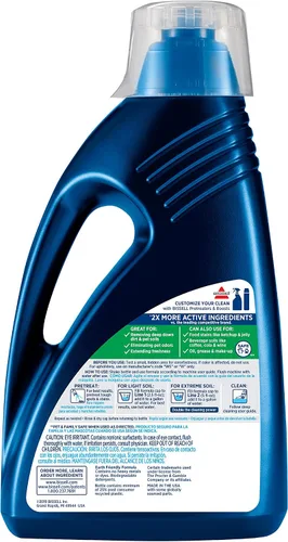 Vista 2 de Bissell OXY Clean + Refresh con la solución de limpieza de alfombras Febreze, para uso en limpiadores verticales líderes de alfombras, 60 onzas