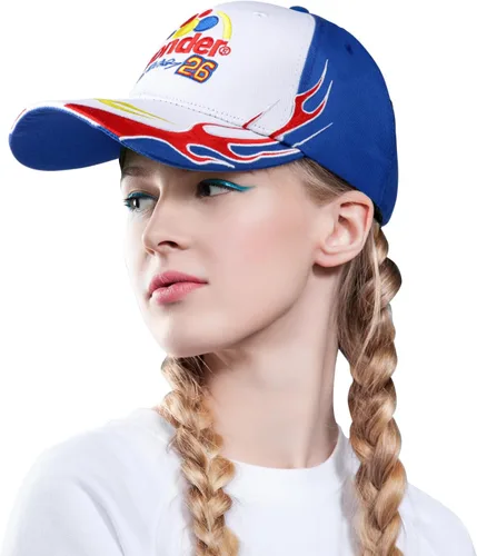 Vista 2 de Talladega Nights - Gorra de Ricky Bobby, gorra bordada de carreras de béisbol para adultos, hombres y mujeres, disfraz de cosplay de Halloween