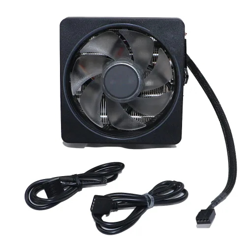 Vista 4 de CPU Wraith Cooler Prism disipador de calor de aluminio base de cobre 4 pines PWM 3.740 in ventilador pasta térmica preaplicada compatible