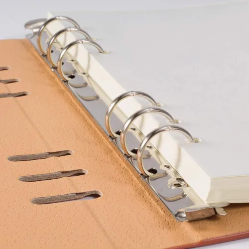 Vista 2 de Papel en blanco A5, recambios para planificador Filofax, organizador, encuadernadores, 6 agujeros perforados, 100 hojas/200 páginas, 100 g/m²