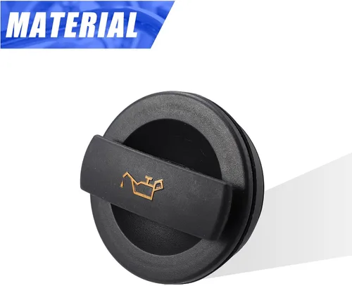 Vista 3 de X AUTOHAUX Tapa del depósito de combustible del motor, tapa de tapón de llenado de gasóleo, reemplazo 06C103485P 03C103485A para Volkswagen Golf
