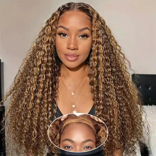 Vista 66 de Pinketer 99j - Pelucas de cabello humano con encaje frontal transparente, onda profunda burdeos, 13x4, pelucas mojadas y onduladas para mujeres