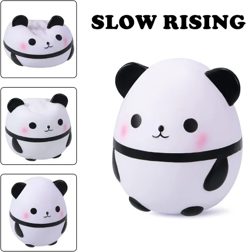 Vista 2 de Squishy Panda Squishies Jumbo Slow Rising Squishies Lovely Stress Relief Squishies Juguetes para niños y adultos 6.7 pulgadas de tamaño grande.