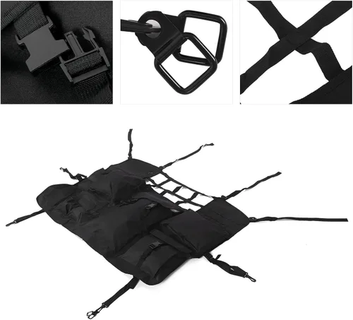 Vista 6 de Bolso multi negro del almacenamiento del asiento de coche del bolsillo, accesorio del coche del organizador del asiento trasero del automóvil