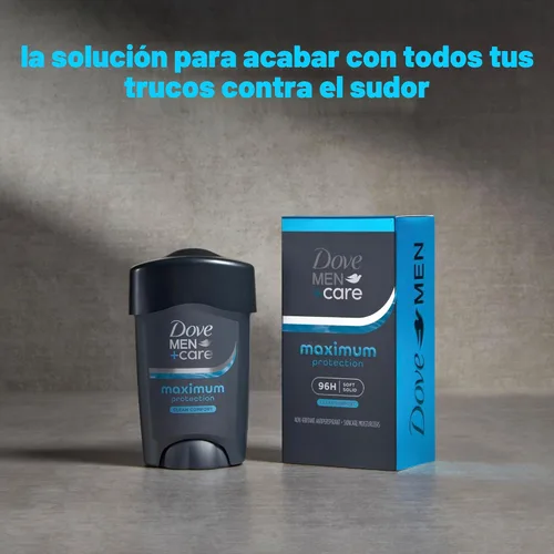 Vista 5 de DOVE MEN + CARE Protección Clínica Antitranspirante en Barra Clean Comfort para Hombres 96 Horas de Protección contra el Sudor y el Olor