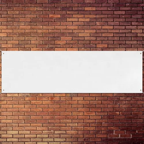 Vista 23 de Zonon Pancartas grandes en blanco y letreros de tela Oxford de poliéster para decorar con cuerda colgante para pared interior y exterior, carteles