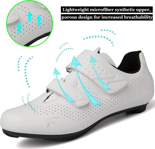 Vista 4 de ULTIANT Zapatos de ciclismo para hombre y mujer, compatibles con Peloton & Look DeltaSPD, zapatos de bicicleta Peloton, zapatos de bicicleta
