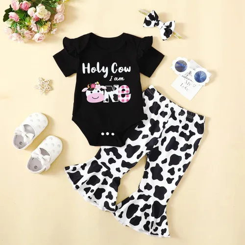 Vista 45 de Traje de primer cumpleaños para niña - Holy Cow I'm One