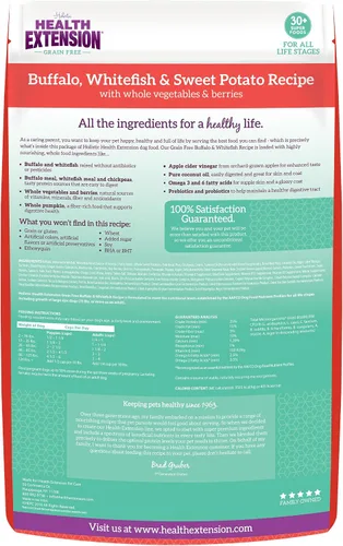 Vista 2 de Health Extension Alimento seco para perros, alimento natural con vitaminas y minerales añadidos, adecuado para todos los cachorros, incluye receta