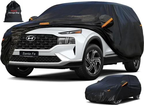 Vista 8 de Kayme Cubierta de auto SUV de 7 capas ajuste personalizado para BMW X1 (2009-2025), impermeable, para todo tipo de clima, para automóviles, cubierta