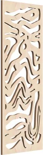 Vista 10 de 9 3/8"W x 24 3/8"H x 1/4"T Northfield Decorativos Paneles de Pared de Madera Calado, Abedul