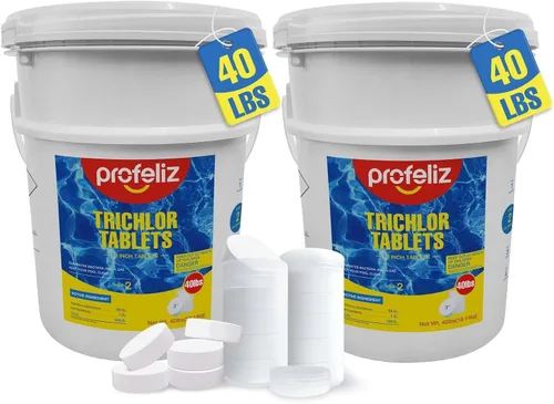 Vista 10 de PROFELIZ Tabletas de cloro de 3 pulgadas, desinfectante de piscina