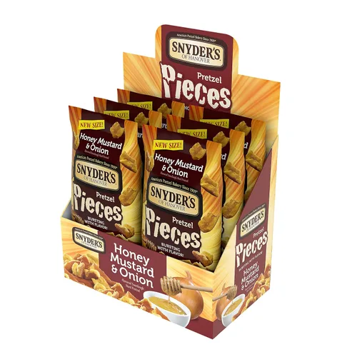Vista 5 de Snyder's of Hanover Piezas de pretzel, miel mostaza y cebolla, 3.25 oz, 6