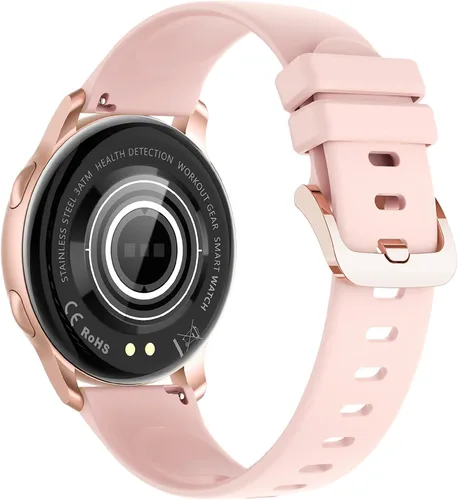 Vista 6 de Reloj inteligente para mujer, rastreador de actividad física con monitor de frecuencia cardíaca y SpO2, IP68 impermeable para hombres y mujeres
