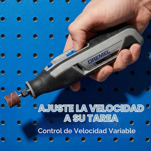 Vista 6 de Dremel Lite 7760 N/10 - Herramienta rotatoria inalámbrica de iones de litio de 4V, kit multipropósito de velocidad variable, carga USB, cambios