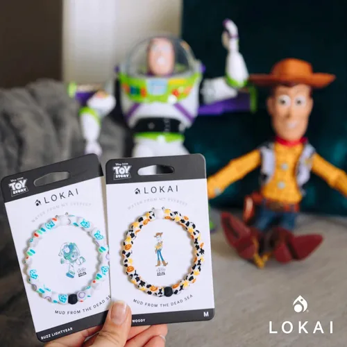 Vista 4 de Lokai Disney Pixar Collection Bracelets - Silicone Beaded Bracelets for Women Men Jewelry Fashion Bracelets Slide-On for Comfortable Fit