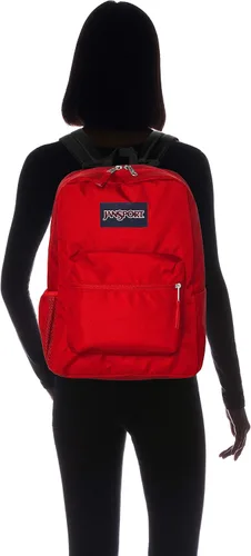Vista 5 de JanSport Cross Town mochila, rojo (Red Tape)), JS0A47LW5XP