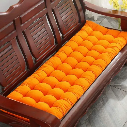 Vista 18 de Cojín para tumbona gruesa para silla de patio, cojín de asiento portátil, colchón, reclinable, almohadilla para sofá, banco, tatami (solo cojín) A