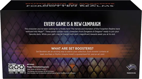Vista 5 de Magic: The Gathering Adventures in The Forgotten Realms Set Booster Box, 30 paquetes, para mayores de 13 años