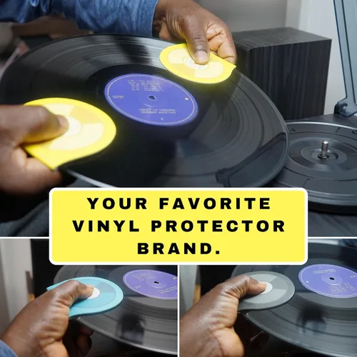 Vista 6 de 6 piezas antiestático para discos y manipuladores – Accesorios de tocadiscos con material de microfibra suave, protege contra arañazos y suciedad.