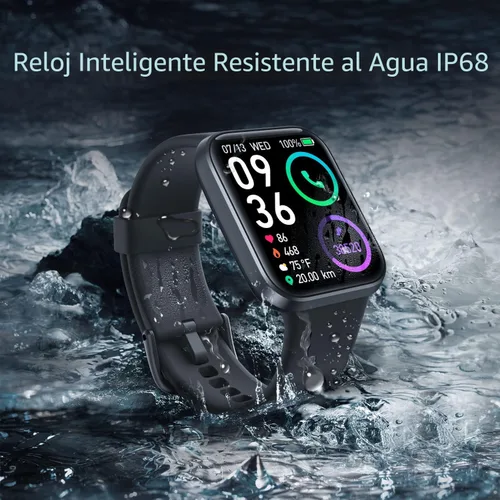 Vista 6 de [Usado] SKG Reloj inteligente para hombres y mujeres, Android iPhone con Alexa incorporado y llamada Bluetooth (respuesta/hacer llamadas) rastreador