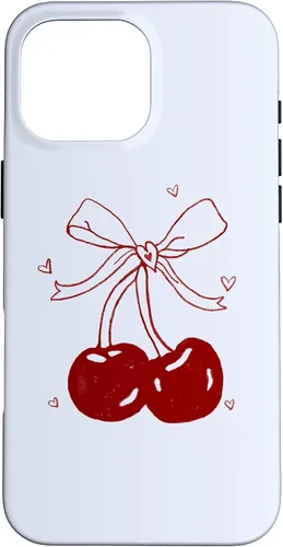 Vista 19 de Cherri Ties Baby Blue Cherry Bow Case for iPhone 17