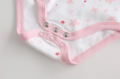 Vista 3 de Chamie Bebé recién nacido lindo diseño mono manga corta ropa de bebé de una pieza para niños