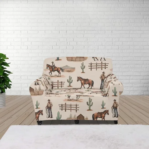 Vista 13 de Funda de sofá de Seater, estilo bohemio, antiarañazos, diseño tribal navajo, nativo americano, diseño tribal, funda de sofá, lavable, elástica