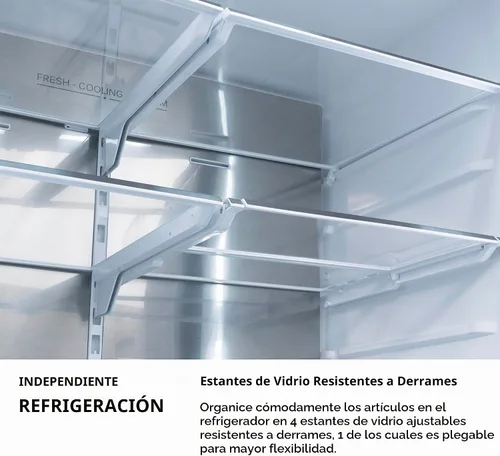 Vista 7 de Z Line Edición Autograph 36 pulgadas 22.5 pies cúbicos Refrigerador de puerta francesa de profundidad similar a cubierta con máquina de hielo