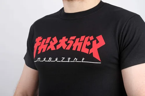 Vista 3 de Thrasher Camiseta Magazine Godzilla, Negro