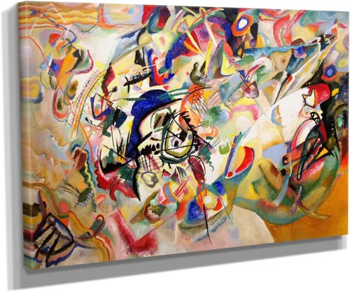 Vista 4 de Wassily Kandinsky - Lienzo decorativo para pared (3 piezas, mediano)