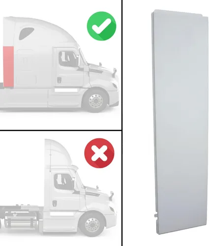 Vista 2 de Freightliner Cascadia 2008-2024 - Extensión de carenado de cabina inferior derecha