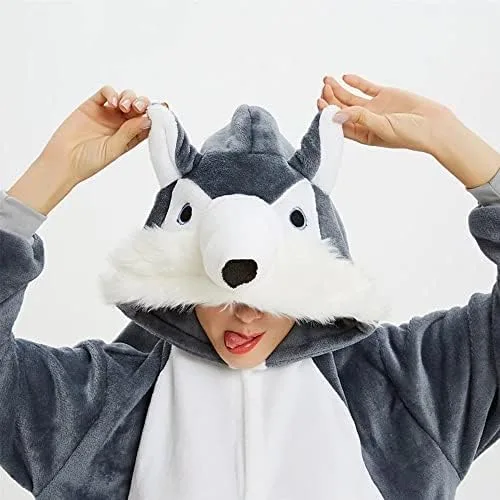 Vista 7 de Petrella Animal Kids Onesie Cute One Piece Pajamas Halloween Costume Chrismas Cosplay Sleepwear Unisex for Boys & Girls