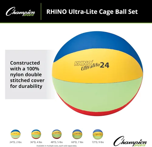 Vista 2 de Champion Sports Rhino Lite - Juego de bolas de jaula