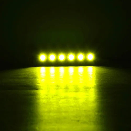 Vista 8 de SKYWORLD Barra de luz LED, 7 pulgadas, 30 W, delgada, de una sola fila, impermeable, para inundación, todoterreno, luces amarillas, antiniebla