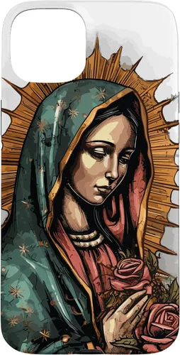 Vista 9 de Funda para iPhone 12 Pro Max Virgen De Guadalupe Católica Virgen De Guadalupe